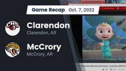 Recap: Clarendon  vs. McCrory  2022