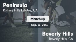 Matchup: Peninsula HS vs. Beverly Hills  2016