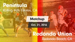Matchup: Peninsula HS vs. Redondo Union  2016