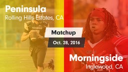 Matchup: Peninsula HS vs. Morningside  2016