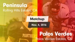 Matchup: Peninsula HS vs. Palos Verdes  2016