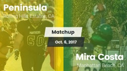 Matchup: Peninsula HS vs. Mira Costa  2017