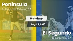 Matchup: Peninsula HS vs. El Segundo  2018