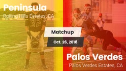 Matchup: Peninsula HS vs. Palos Verdes  2018