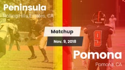 Matchup: Peninsula HS vs. Pomona  2018