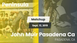 Matchup: Peninsula HS vs. John Muir Pasadena Ca 2019