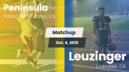Matchup: Peninsula HS vs. Leuzinger  2019