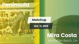 Matchup: Peninsula HS vs. Mira Costa  2019