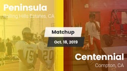 Matchup: Peninsula HS vs. Centennial  2019