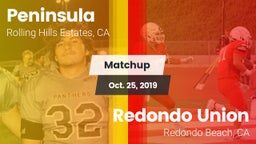 Matchup: Peninsula HS vs. Redondo Union  2019