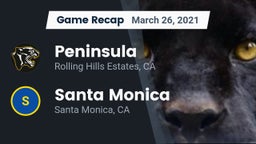 Recap:  Peninsula  vs. Santa Monica  2021