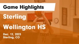 Sterling  vs Wellington HS Game Highlights - Dec. 12, 2023