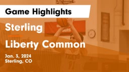 Sterling  vs Liberty Common  Game Highlights - Jan. 3, 2024