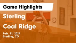 Sterling  vs Coal Ridge Game Highlights - Feb. 21, 2024