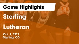 Sterling  vs Lutheran  Game Highlights - Oct. 9, 2021