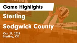 Sterling  vs Sedgwick County  Game Highlights - Oct. 27, 2022