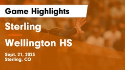 Sterling  vs Wellington HS Game Highlights - Sept. 21, 2023