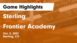 Sterling  vs Frontier Academy  Game Highlights - Oct. 5, 2023
