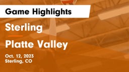Sterling  vs Platte Valley Game Highlights - Oct. 12, 2023
