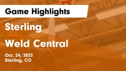 Sterling  vs Weld Central  Game Highlights - Oct. 24, 2023