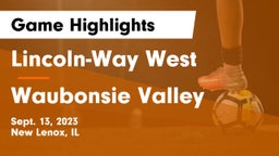 Lincoln-Way West  vs Waubonsie Valley  Game Highlights - Sept. 13, 2023