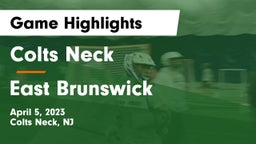 Colts Neck  vs East Brunswick  Game Highlights - April 5, 2023