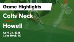 Colts Neck  vs Howell  Game Highlights - April 28, 2023