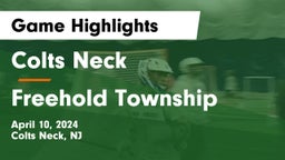 Colts Neck  vs Freehold Township  Game Highlights - April 10, 2024