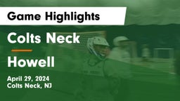 Colts Neck  vs Howell  Game Highlights - April 29, 2024