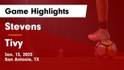 Stevens  vs Tivy  Game Highlights - Jan. 13, 2023
