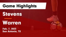 Stevens  vs Warren  Game Highlights - Feb. 7, 2023