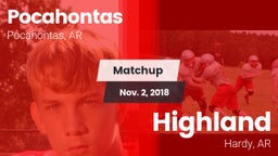 Matchup: Pocahontas High vs. Highland  2018
