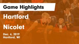 Hartford  vs Nicolet  Game Highlights - Dec. 6, 2019