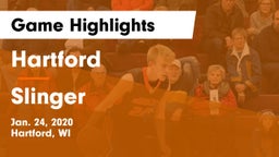 Hartford  vs Slinger  Game Highlights - Jan. 24, 2020