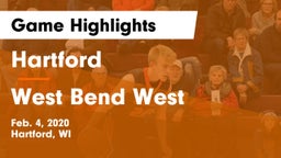 Hartford  vs West Bend West  Game Highlights - Feb. 4, 2020