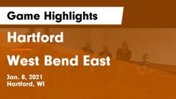 Hartford  vs West Bend East  Game Highlights - Jan. 8, 2021