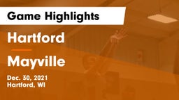 Hartford  vs Mayville  Game Highlights - Dec. 30, 2021