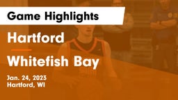 Hartford  vs Whitefish Bay  Game Highlights - Jan. 24, 2023
