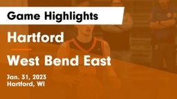 Hartford  vs West Bend East  Game Highlights - Jan. 31, 2023