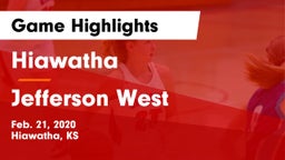 Hiawatha  vs Jefferson West  Game Highlights - Feb. 21, 2020