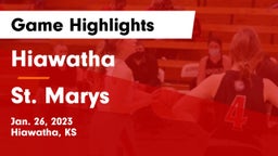 Hiawatha  vs St. Marys  Game Highlights - Jan. 26, 2023