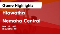 Hiawatha  vs Nemaha Central  Game Highlights - Dec. 15, 2020