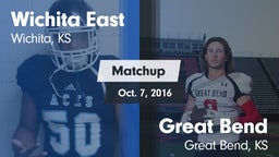 Matchup: Wichita East High vs. Great Bend  2016