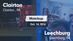 Matchup: Clairton  vs. Leechburg  2015