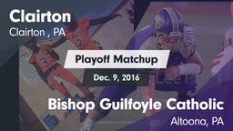 Matchup: Clairton  vs. Bishop Guilfoyle Catholic  2015