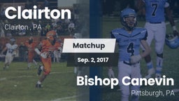 Matchup: Clairton  vs. Bishop Canevin  2016