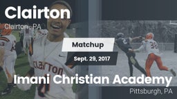 Matchup: Clairton  vs. Imani Christian Academy  2016