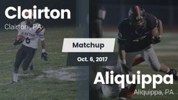 Matchup: Clairton  vs. Aliquippa  2016