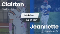 Matchup: Clairton  vs. Jeannette  2016