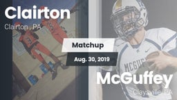 Matchup: Clairton  vs. McGuffey  2019